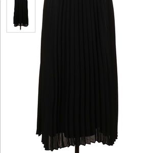LOFT, Black pleated skirt, M, Never worn